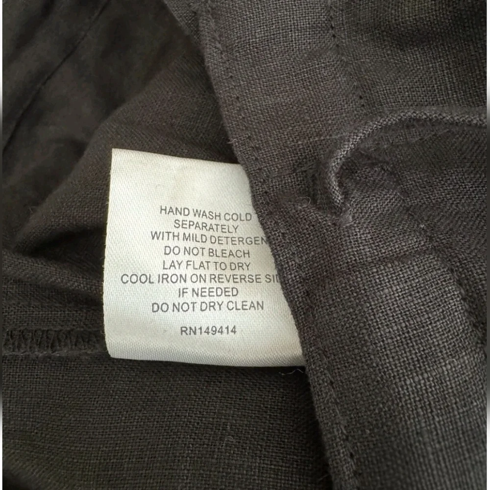 Johnny Was Addison Embroidered Wide-Leg Linen Pants. MSRP $248. Size M - Picture 11 of 12